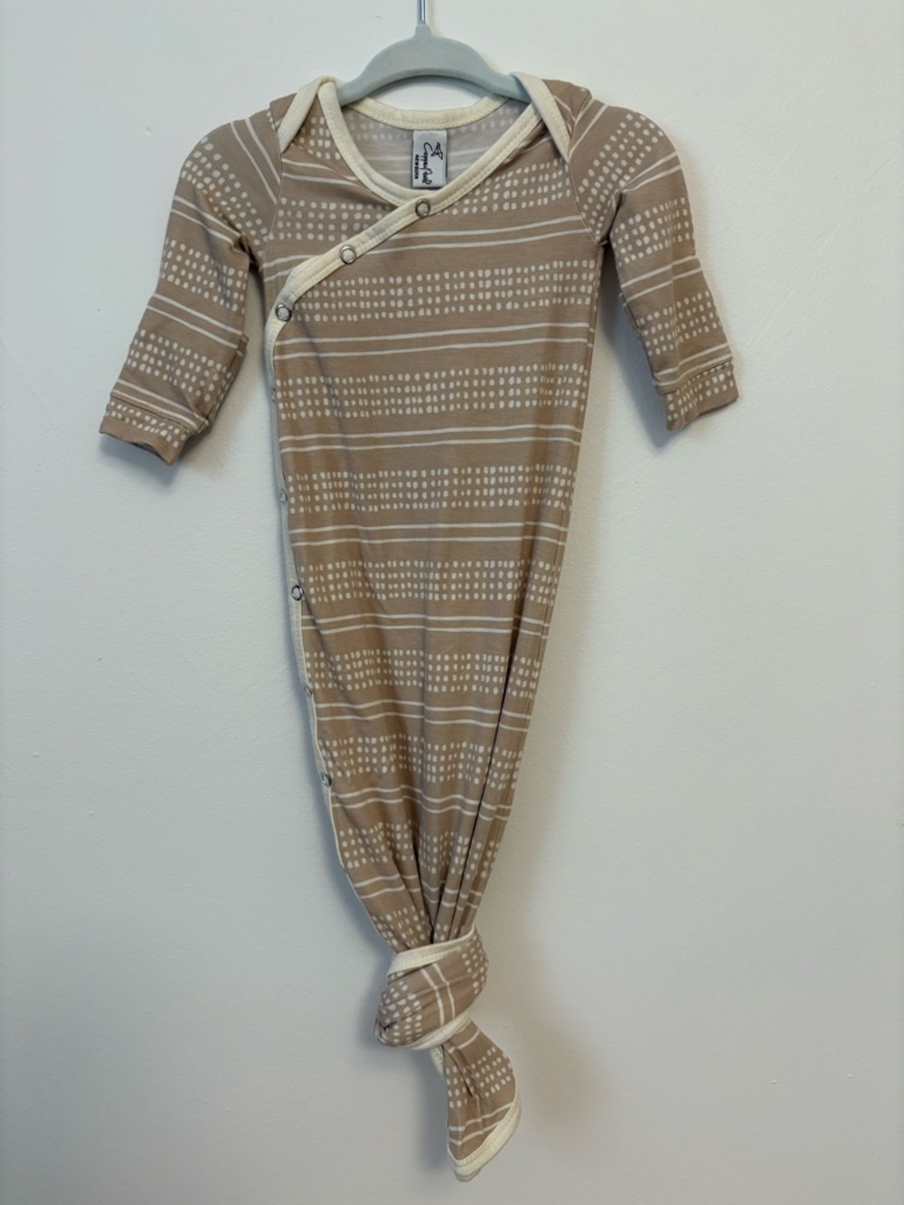Copper Pearl Knotted Baby Gown